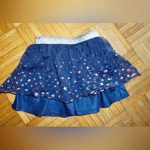 Navy Blue Starry Skirt